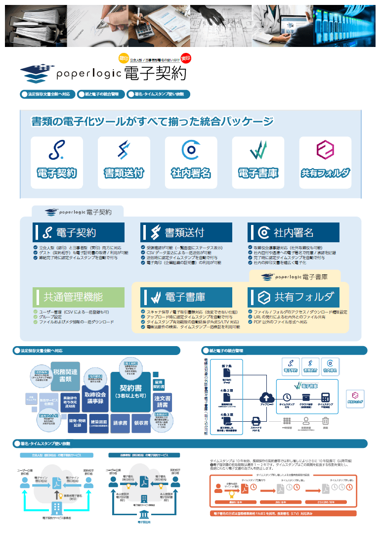 paperlogic電子契約パンフレット